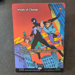 Magic: The Gathering Winds of Change Spider-Man Foil Sorcery Card 0030 2025 - Image 1