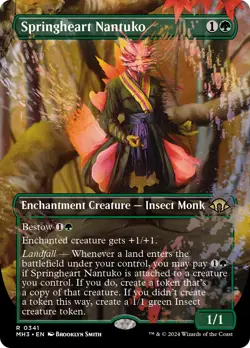 Springheart Nantuko (Borderless) [Modern Horizons 3] Foil Near Mint - Image 1