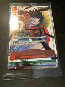 One Piece TCG 3rd Anniversary Winner Pack Sealed ENG Monkey Luffy ST01-012 Foil - Image 3