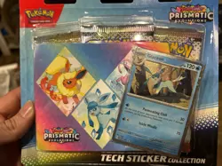 (Set of 3) Pokemon TCG Prismatic Evolutions Tech Sticker Collection New Sealed - Image 1