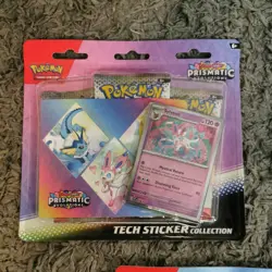 🔥Lot of 3 Pokemon TCG Prismatic Evolutions Tech Sticker Collection New Sealed🔥 - Image 2