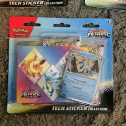 🔥Lot of 3 Pokemon TCG Prismatic Evolutions Tech Sticker Collection New Sealed🔥 - Image 4