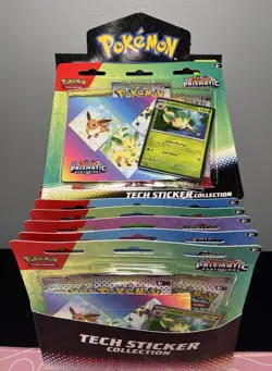 Pokemon TCG Prismatic Evolutions Tech Sticker Collection Set- Lot Of 15 Sealed - Image 1