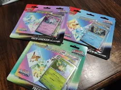 3 x Pokemon TCG Prismatic Evolutions Tech Sticker Collection 2025- Fast Ship - Image 1