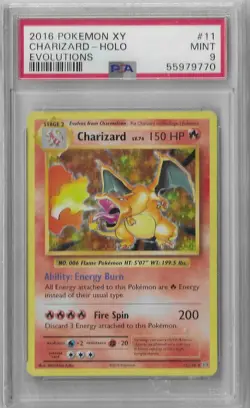 PSA 9 MINT Charizard Evolutions 11/108 Holo XY 2016 Pokemon TCG Card - Image 1