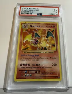 Pokemon TCG XY Evolutions Charizard 11/108 Holo Rare Card PSA 9 Mint - Image 1