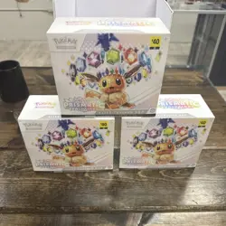 New and Sealed Set Of 3 Pokemon Prismatic Evolutions ETB Dollar General Edition - Image 1
