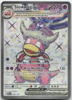 Slowking ex 238/193 SV02: Paldea Evolved Pokemon Card NM - Image 1