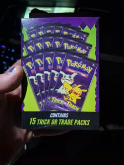 X5 Pokemon TCG Trick or Trade Booster Pack bundle box - 15 Sealed Packs 2025 - Image 1