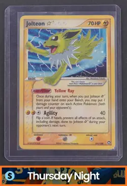 2007 POKEMON EX POWER KEEPERS #101/108 GOLD STAR JOLTEON HOLO - Image 1