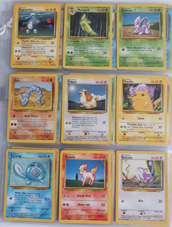 Pokemon Complete WOTC Base Set Non Holo Rare Uncommon Common Cards Vintage LP - Image 5