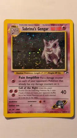 Pokemon Card TCG | Sabrina's Gengar 14/132 | Gym Heroes | ENG - Image 1