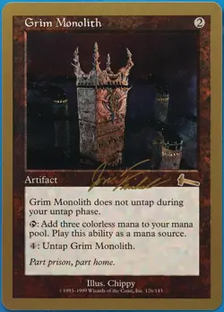 Grim Monolith (Jon Finkel - 2000) World Championship Decks NM CARD (509980) - Image 1