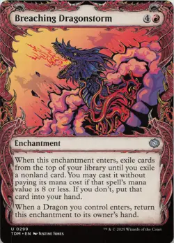 Breaching Dragonstorm (Showcase) U Tarkir: Dragonstorm 299 LP-NM - Image 1