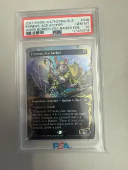 Finneas, Ace Archer (Borderless) (Raised Foil) Bloomburrow Foil - Image 3