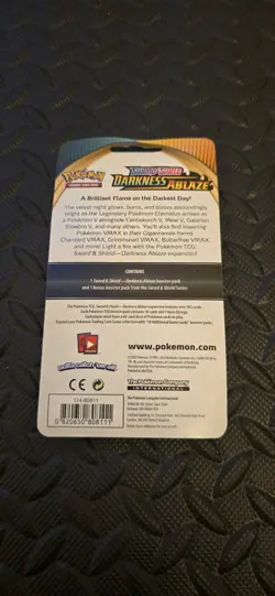 Pokemon TCG Sword and Shield Darkness Ablaze BONUS Pack Blister 2-Packs SEALED! - Image 2