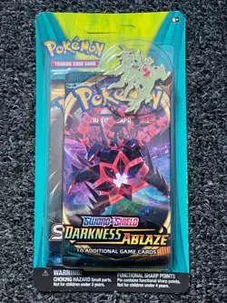 Pokemon TCG Sword and Shield Darkness Ablaze Booster Set with Pin Box C NEW - Image 1
