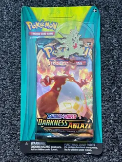 Pokemon TCG Sword and Shield Darkness Ablaze Booster Set with Pin Box B NEW - Image 1
