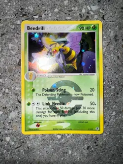 Pokemon TCG Beedrill 1/112 FireRed & LeafGreen FRLG Reverse Holo Rare EXC-NM - Image 3