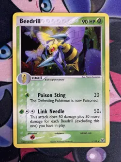 Pokemon Beedrill 1/112 Fire Red Leaf Green Holo Rare NM-MT See Pictures - Image 1
