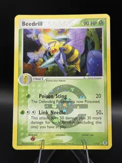 NM Beedrill #1/112 Reverse Holo Rare 2004 EX Fire Red Leaf Green NM Pokemon - Image 1