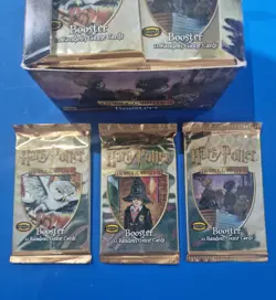 X3 Harry Potter Booster Packs Base Set Sealed WOTC Vintage 2001 Art Set Pokemon - Image 1