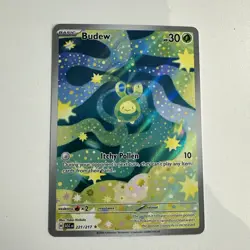Budew 221/217 Illustration Rare Card - Ascended Heroes Set - Pokemon Pack Fresh - Image 1