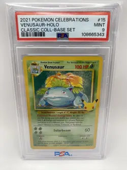 2021 Pokemon Celebrations - Classic Coll - Venusaur - Holo - 15/102 - PSA 9 - Image 1