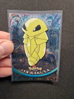 Topps Pokemon TV Animation Edition Series 1 Rainbow Holo Foil #14 Kakuna - LP-NM - Image 1