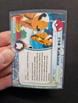 Topps Pokemon TV Animation Edition Series 1 Rainbow Holo Foil #14 Kakuna - LP-NM - Image 4