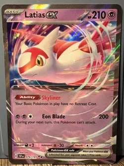 Pokemon Latias EX Holo Double Rare Sv08: Surging Sparks 076/191 210HP - Image 1