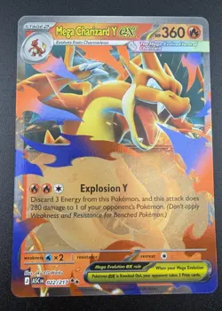 Pokemon Mega Charizard Y Ex Mega Evolutions- Ascended Heros 022/217 NM - Image 1