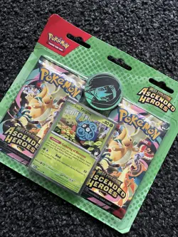 Pokemon TCG Ascended Heroes 2 Pack Blister Erika’s Tangela Sealed IN HAND UK - Image 2