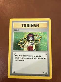 2000 Pokemon Gym Heroes Trainer Erika Unlimited Holo 16/132 MP - Image 3