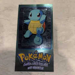 Squirtle 2 of 5 Topps 1999 Chrome Oversized Box Topper Series 1 Pokemon Card - Image 2
