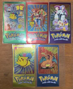 POKEMON : TOPPS CHROME TV ANIMATION SERIES 2 COMPLETE Box Topper Set 1 2 3 4 5 - Image 1