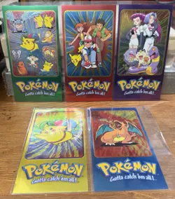 POKEMON : TOPPS CHROME TV ANIMATION SERIES 2 COMPLETE Box Topper Set 1 2 3 4 5 - Image 2