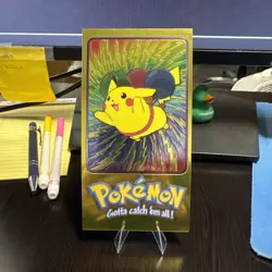 Pokemon Topps Chrome Series 2 Box Topper #4 2000 Pikachu Free Ship - Image 1