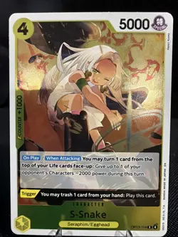 S-Snake OP13-114 Foil ** Carrying On His Will ** English One Piece TCG - Image 1
