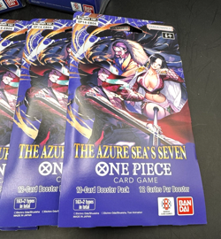 One Piece TCG The Azure Seas Seven 2 Double Pack Set 9 + 6 Booster Packs! SEALED - Image 3