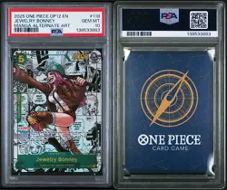2025 ONE PIECE MANGA ALTERNATE ART OP12-118 JEWELRY BONNEY PSA 10 - Image 3