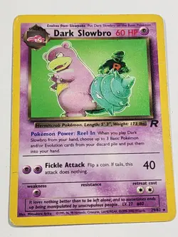 Pokemon TCG Dark Slowbro 29/82 Team Rocket Non Holo Vintage Rare Card LP - Image 1
