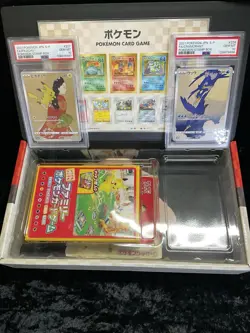 Pokemon Stamp BOX PROMO JAPANESE Sequintal SET PIKACHU 227 CRAMORANT 226 PSA 10 - Image 2