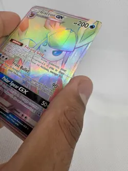 Pokemon TCG Ultra Prism Rainbow Glaceon GX Card 159/156 Secret Rare - Image 2