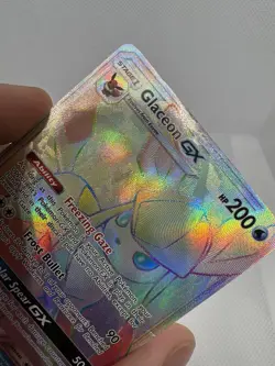 Pokemon TCG Ultra Prism Rainbow Glaceon GX Card 159/156 Secret Rare - Image 4