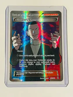 2015 Pokemon TCG Giovanni's Scheme Breakthrough Full Art Holo Card 162/162 NM - Image 1