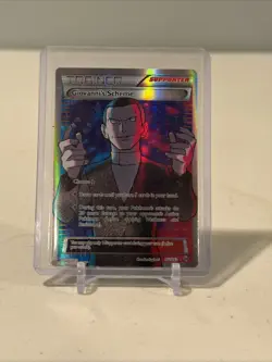 Pokemon TCG Trainer Giovanni's Scheme Full Art Breakthrough Card 162/162 - Image 1
