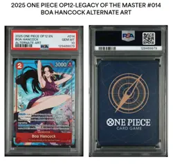 2025 ONE PIECE OP12-LEGACY OF THE MASTER ALTERNATE ART #014 BOA HANCOCK PSA 10 - Image 1