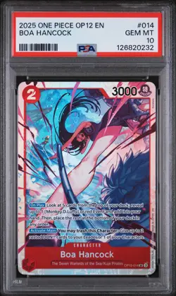 2025 ONE PIECE OP12-LEGACY OF THE MASTER #014 BOA HANCOCK PSA 10 - Image 1