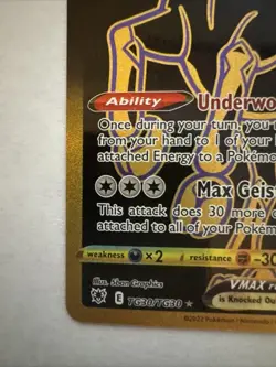 Pokemon TCG Shadow Rider Calyrex VMAX Sword & Shield Astral Radiance TG30/TG30jd - Image 5